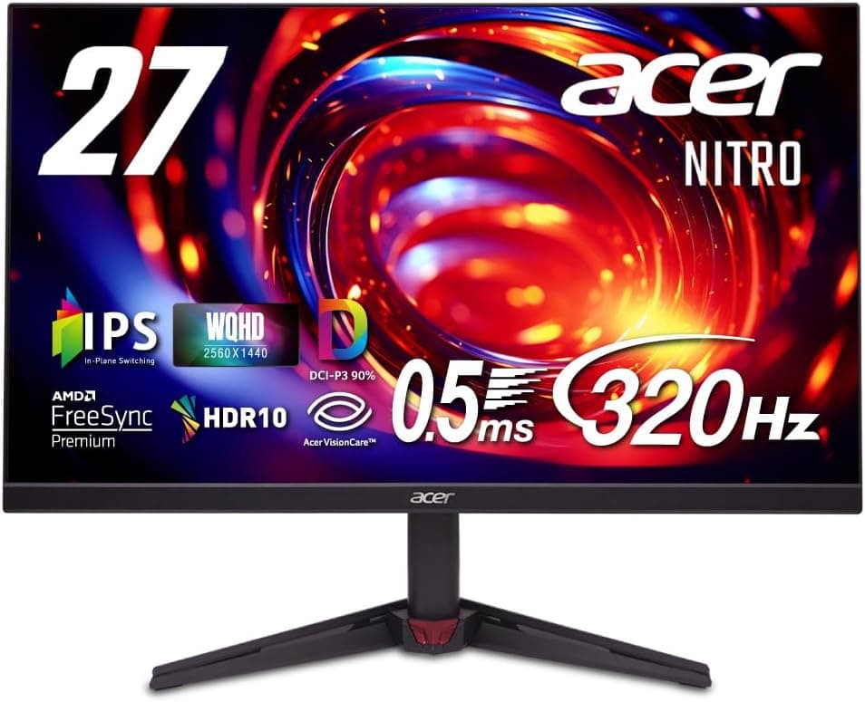 27インチ WQHD 320Hzゲーミングモニターおすすめ｜GRAPHT THE SHOOTER後継に Acer Nitro VG270UF3を徹底解説【2026年版】